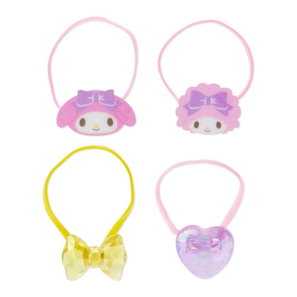 My Melody Ponytail Holders Rubber Hair Ties Sanrio Japan (set of 4)