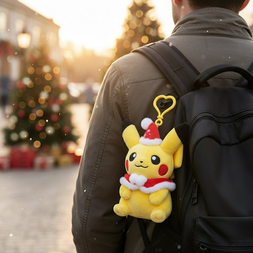 Pokemon Pikachu Plush Backpack Clip Winter Carnival Nintendo