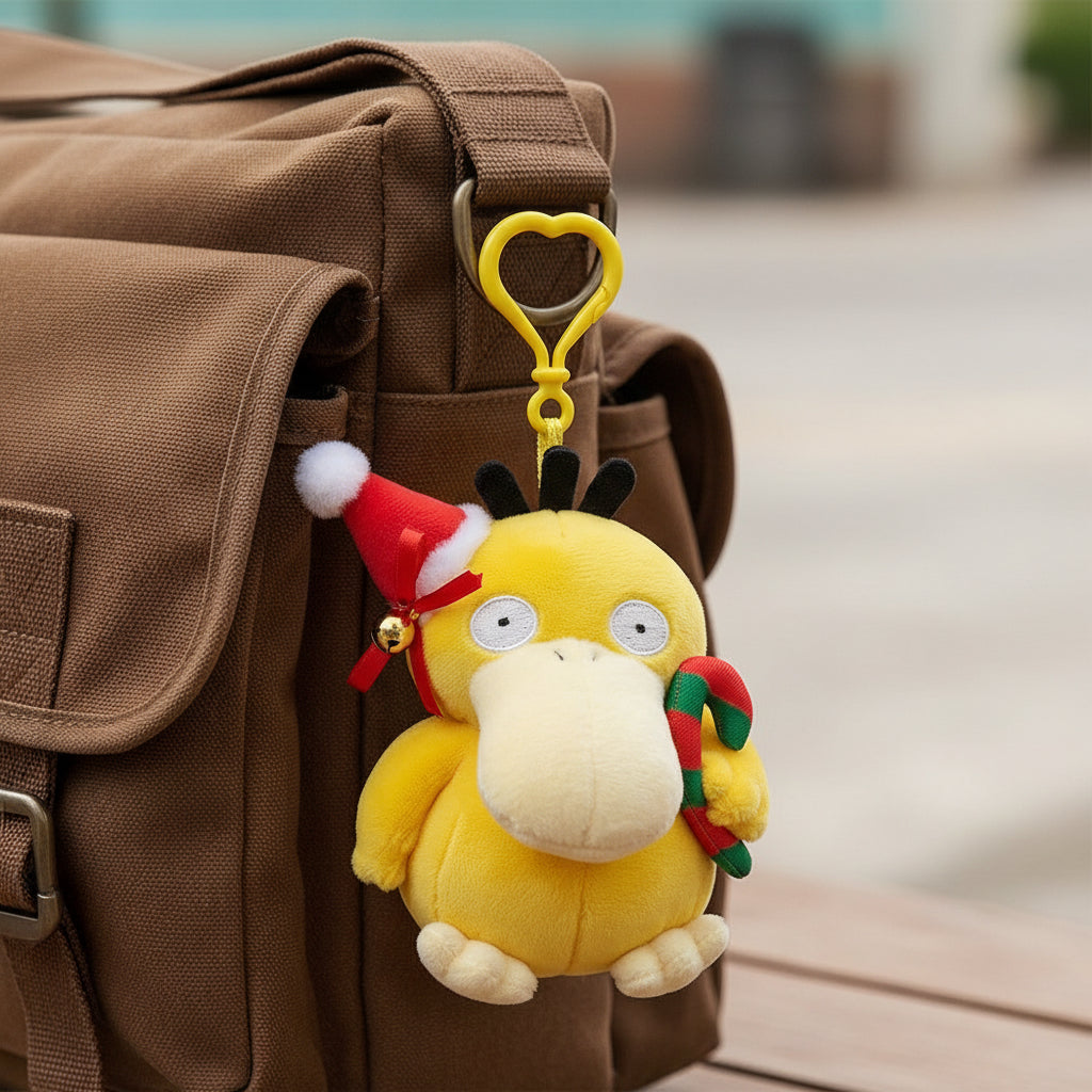 Pokemon Psyduck Plush Backpack Clip Winter Carnival Nintendo
