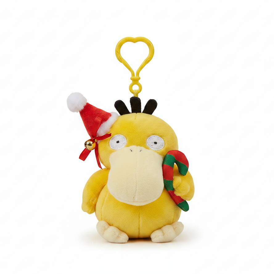 Pokemon Psyduck Plush Backpack Clip Winter Carnival Nintendo