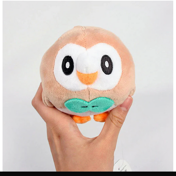 Pokemon Keychain Rowlet Plush Backpack Clip Nintendo Toys