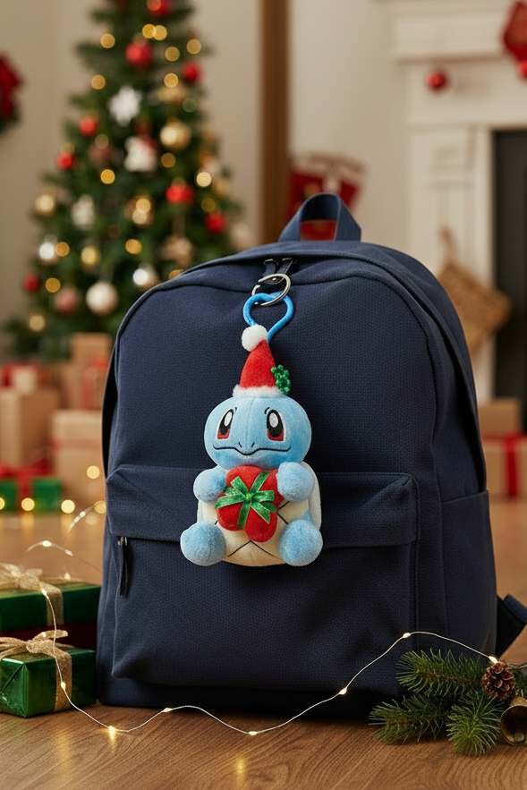 Pokemon Squirtle Plush Backpack Clip Winter Carnival Nintendo