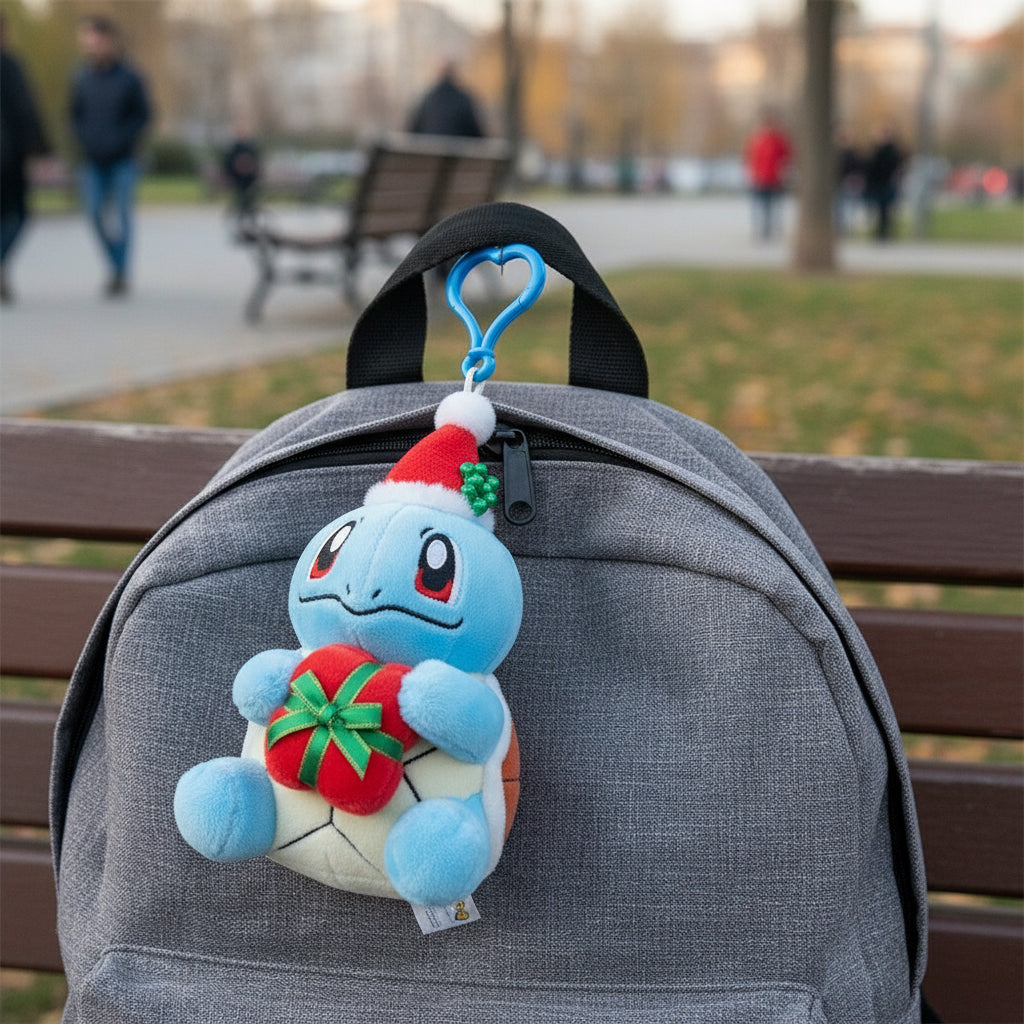 Pokemon Squirtle Plush Backpack Clip Winter Carnival Nintendo