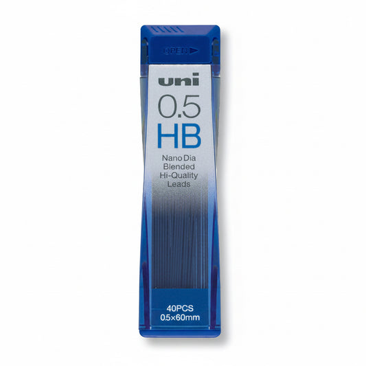 Uni Mechanical Pencil Lead Refill Nano Dia 0.5mm HB