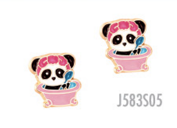 Kawaii Earrings Cutie Studs 14k Gold Plated Girl Nation