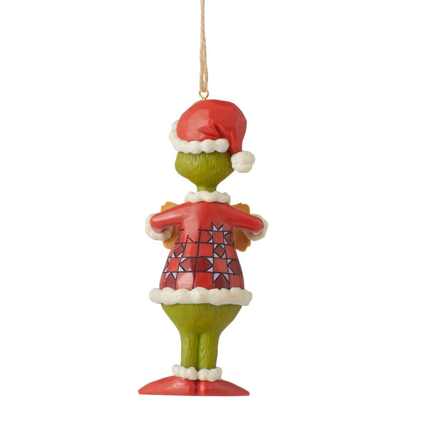 Jim Shore Santa Grinch Christmas Ornament Naughty or Nice Sign