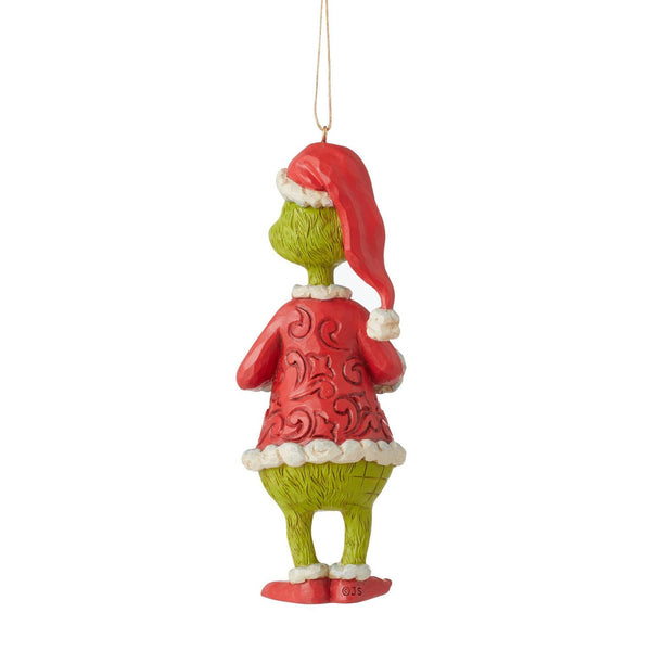 Jim Shore Grinch Holding Candy Canes Christmas Ornament Collectible
