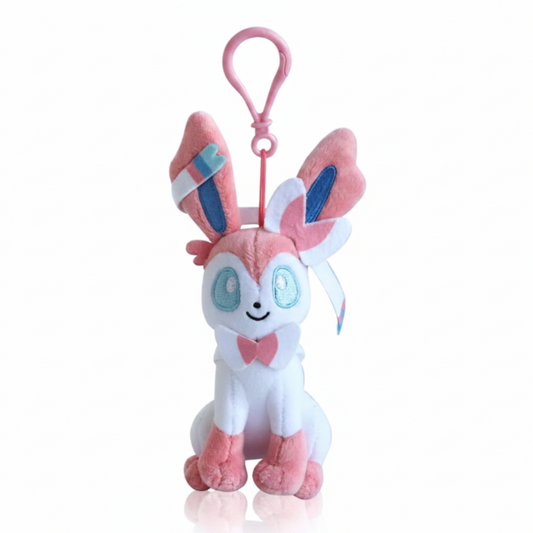 Pokemon Sylveon Plush Backpack Clip Keychain Nintendo Toys
