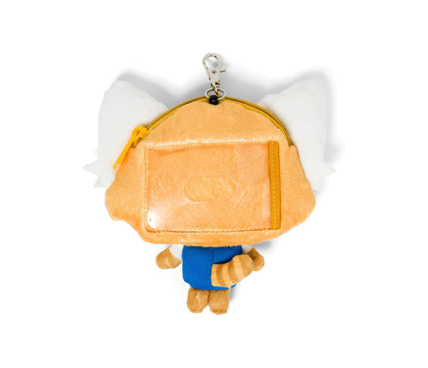 Aggretsuko Plush ID Badge Holder with Key Reel Sanrio Japan