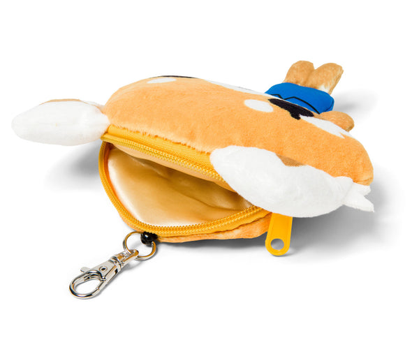 Aggretsuko Plush ID Badge Holder with Key Reel Sanrio Japan