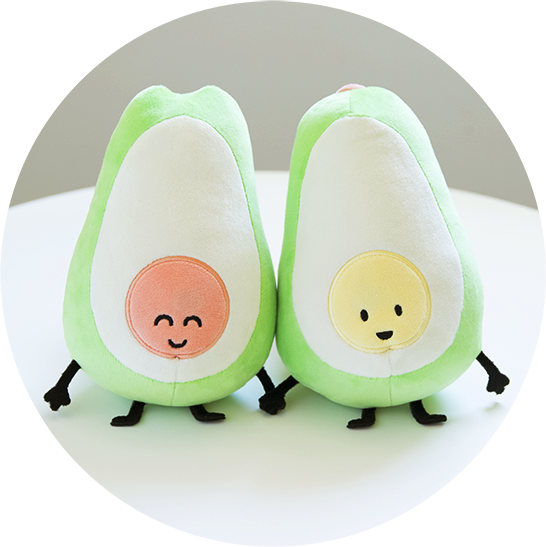 Avocado Couple Plush Toy Set: Let's Avocuddle Gifts for her