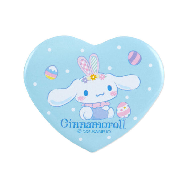Cinnamoroll Bunny Rosette Keychain with Heart Shaped Pin Sanrio Japan