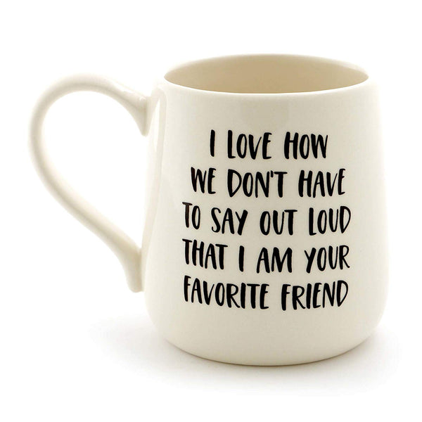 Enesco Coffee Mug BFF Stoneware Engraved  16 oz