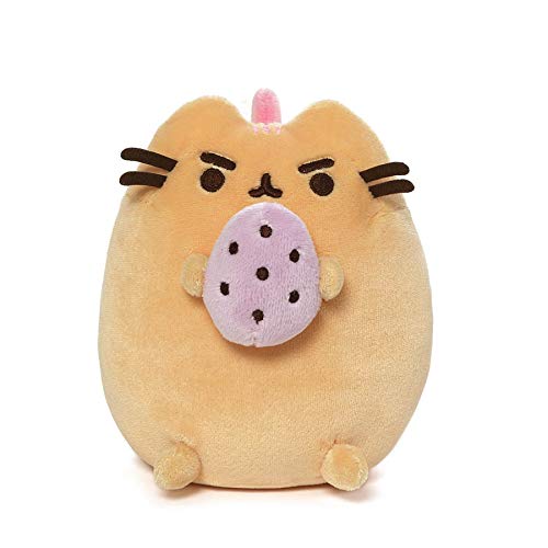 Easter Pusheen Plush Holding Egg 6in Pusheenosaurus GUND Toys