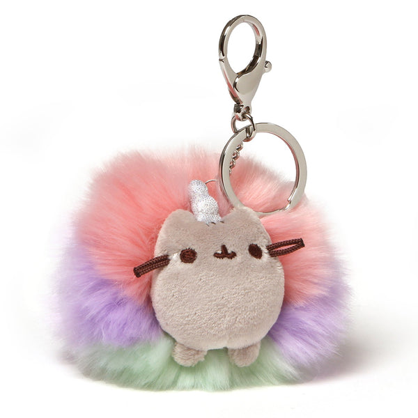 Pusheen Poof Keychain Backpack Clip pom pom GUND key holder (1poof)