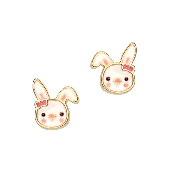 Kawaii Earrings Cutie Studs 14k Gold Plated Girl Nation