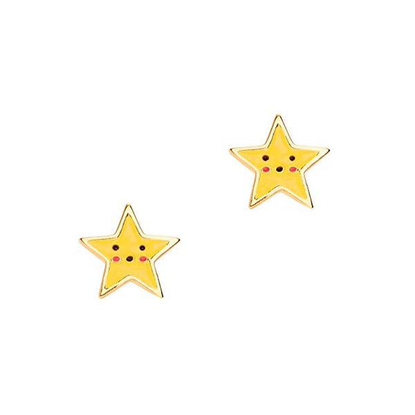 Kawaii Earrings Cutie Studs 14k Gold Plated Girl Nation