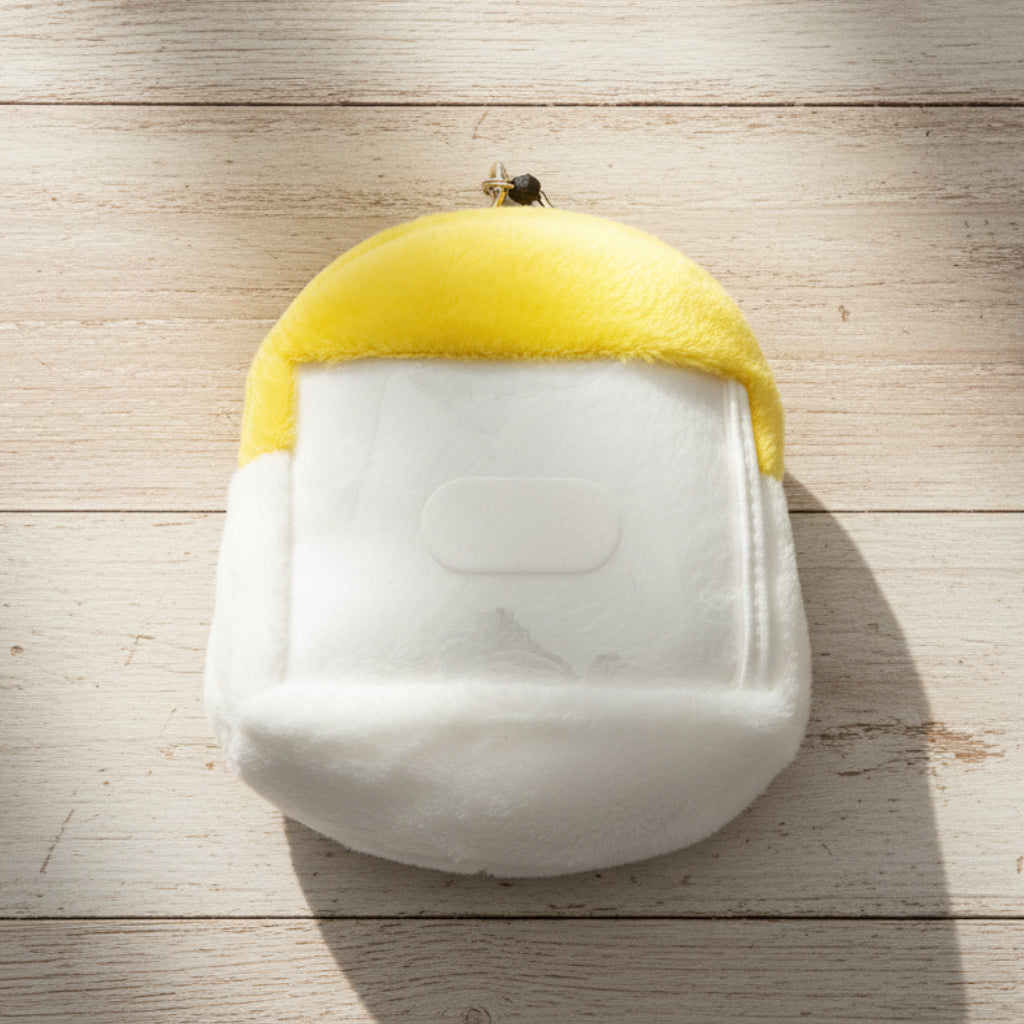Gudetama Reel ID Badge Holder Plush Coin Purse Sanrio Japan