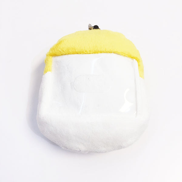 Gudetama Pass Case Retractable Plush Coin Purse Sanrio Japan