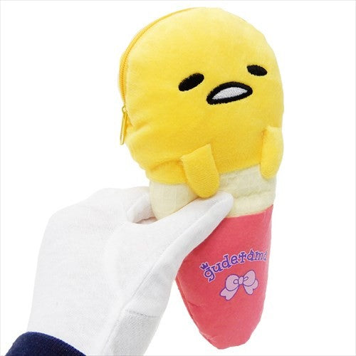 Gudetama Plush Pouch Multipurpose Spoil Me Sweet Sanrio Japan (L)