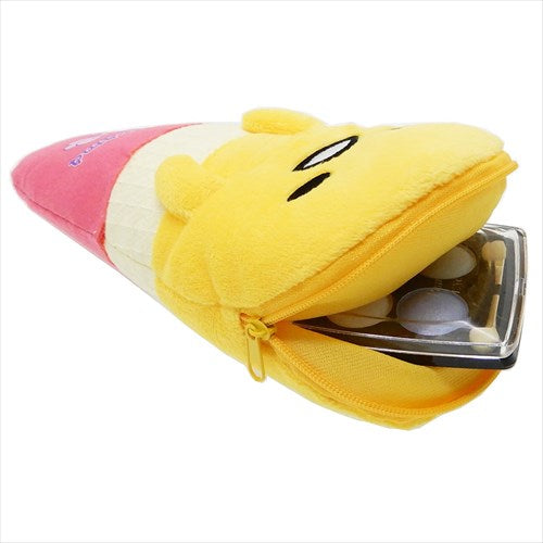 Gudetama Plush Pouch Multipurpose Spoil Me Sweet Sanrio Japan (L)