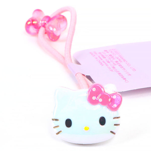 Hello Kitty Hair Tie Bow Ponytail Holder Sanrio Japan