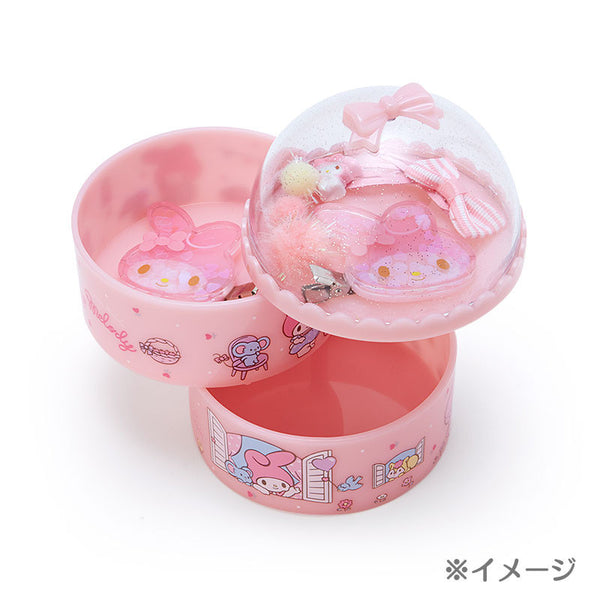 Pochacco 3-tier Trinket Case with Lid Dome Shaped Sanrio Mini Organizer