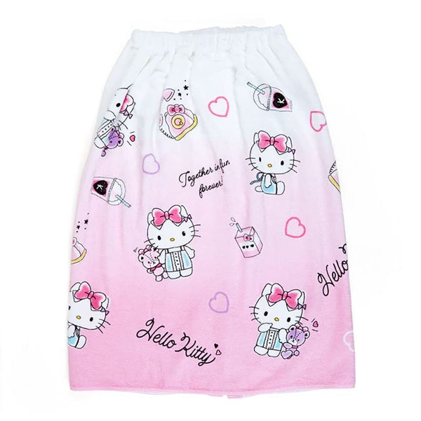 Hello Kitty Wrap Towel Kids Swimsuit Cover Sanrio Japan (70cm)