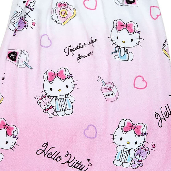 Hello Kitty Wrap Towel Kids Swimsuit Cover Sanrio Japan (70cm)
