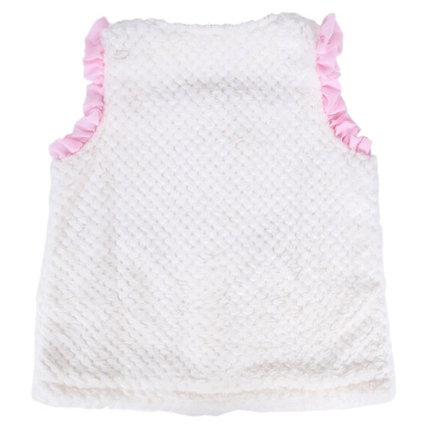 Hello Kitty Jacket Toddler Girls Furzzy Vest Sanrio Japan