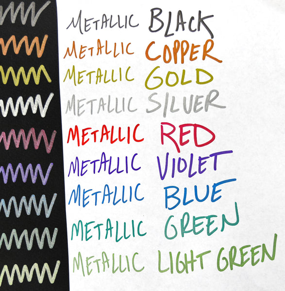 Kuretake ZIG Metallic Marker Memory System Dual Tip Japanese Stationery