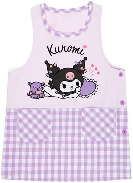 Kuromi Apron with 2 Pockets Washable Sanrio Japan