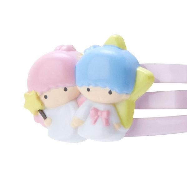 Little Twin Stars Hair Clip Stripe Sanrio Japanese Bow Hair Barrette (set of 2)