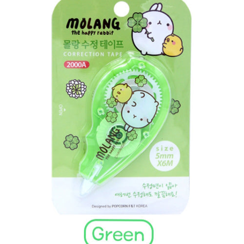 Molang Correction Tape white 5mm Bunny Kawaii Stationery