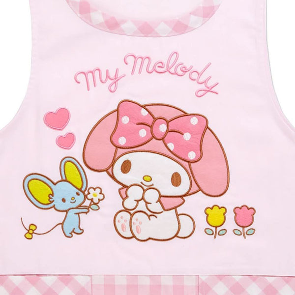 My Melody Apron with 2 Pockets Washable Sanrio Japan