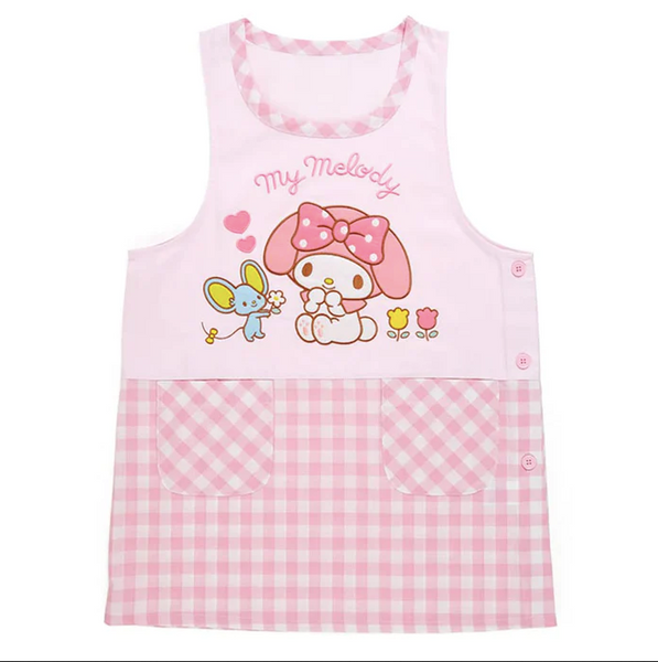 My Melody Apron with 2 Pockets Washable Sanrio Japan