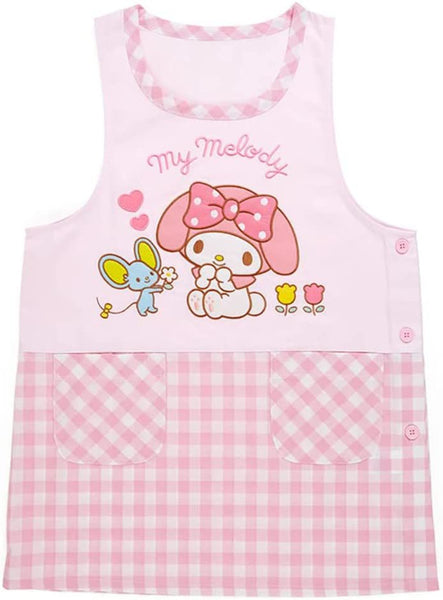 My Melody Apron with 2 Pockets Washable Sanrio Japan