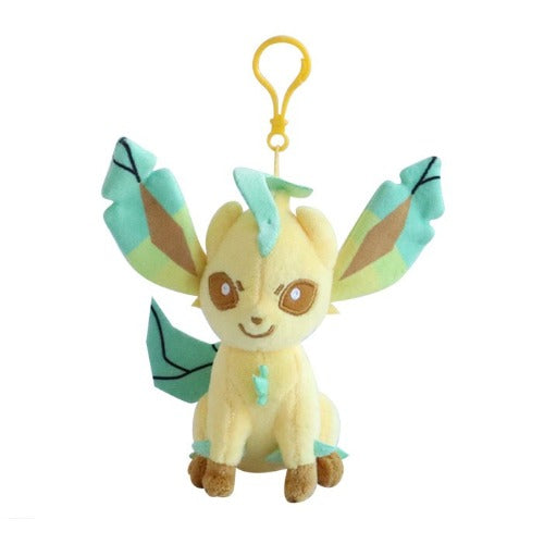 Pokemon Leafeon Plush Backpack Clip Keychain Nintendo Toys