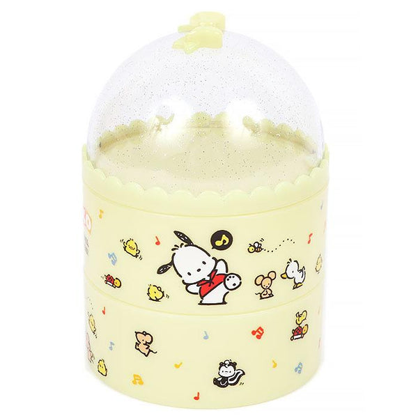 Pochacco 3-tier Trinket Case with Lid Dome Shaped Sanrio Mini Organizer