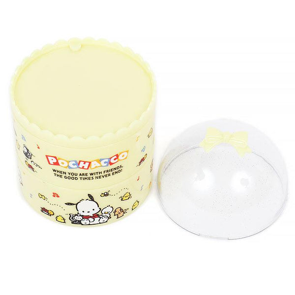 Pochacco 3-tier Trinket Case with Lid Dome Shaped Sanrio Mini Organizer