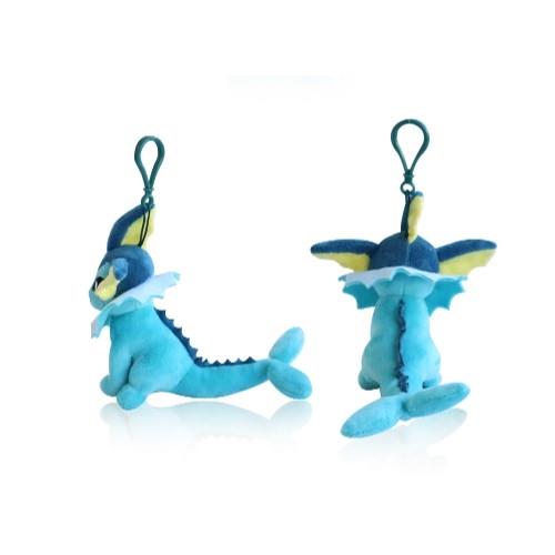 Pokemon Vaporeon Plush Backpack Clip Keychain Nintendo Toy