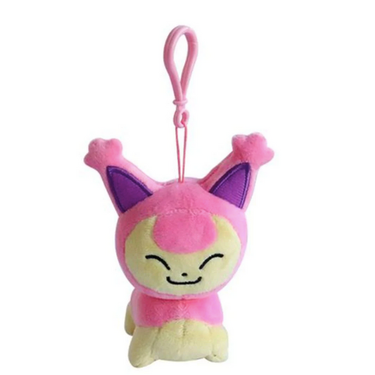 Pokemon Skitty Plush Backpack Clip Keychain Nintendo Toys