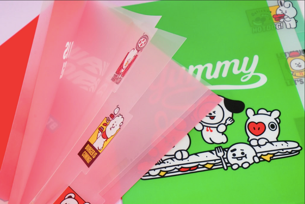 BTS BT21 Index File Folder K-Pop Stationery Line Friends (1 file)