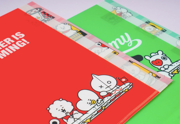 BTS BT21 Index File Folder K-Pop Stationery Line Friends (1 file)