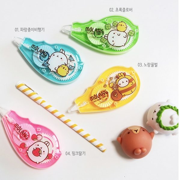 Molang Correction Tape white 5mm Bunny Kawaii Stationery