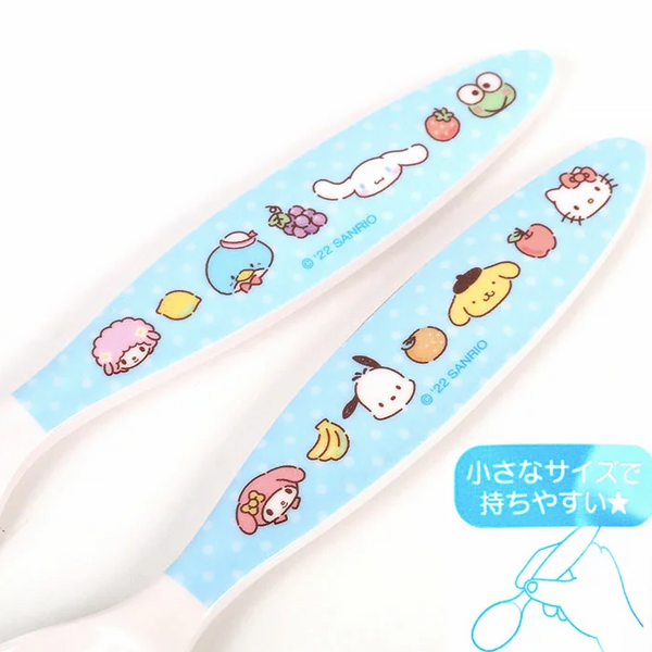 Sanrio Characters Spoon & Fork Set Melamine Sanrio Japan (1 set)