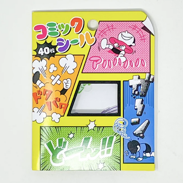 3 x Comic Bubble Stickers Mind Wave Japanese Stationery