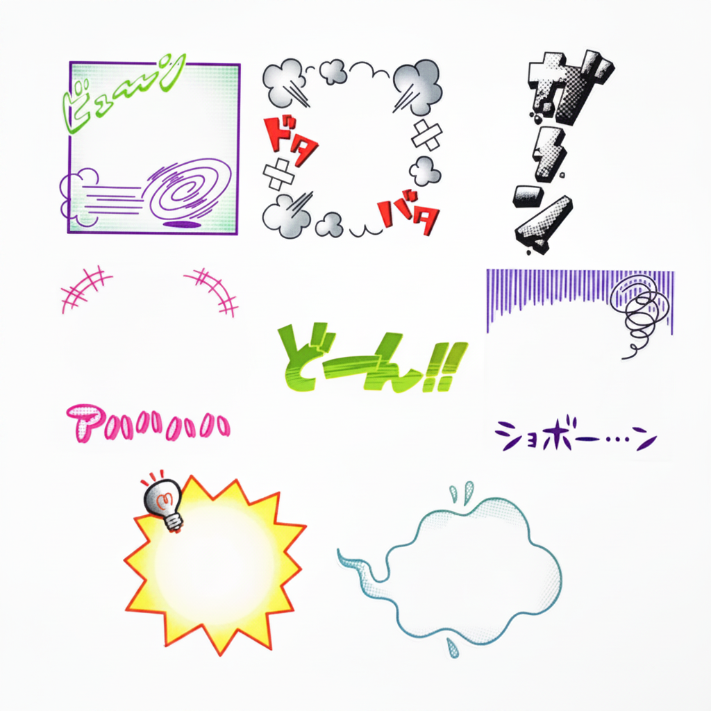 Comic Bubble Stickers Mind Wave Japanese Stationery