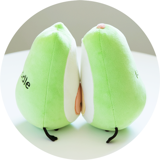 Avocado Couple Plush Toy Set: Let's Avocuddle Gifts for her