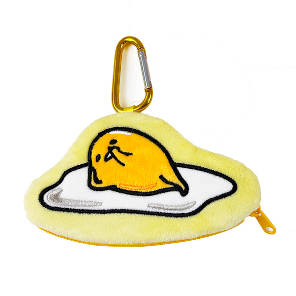 Gudetama Plush Key Holder with Cip Plush Keychain Sanrio Japan